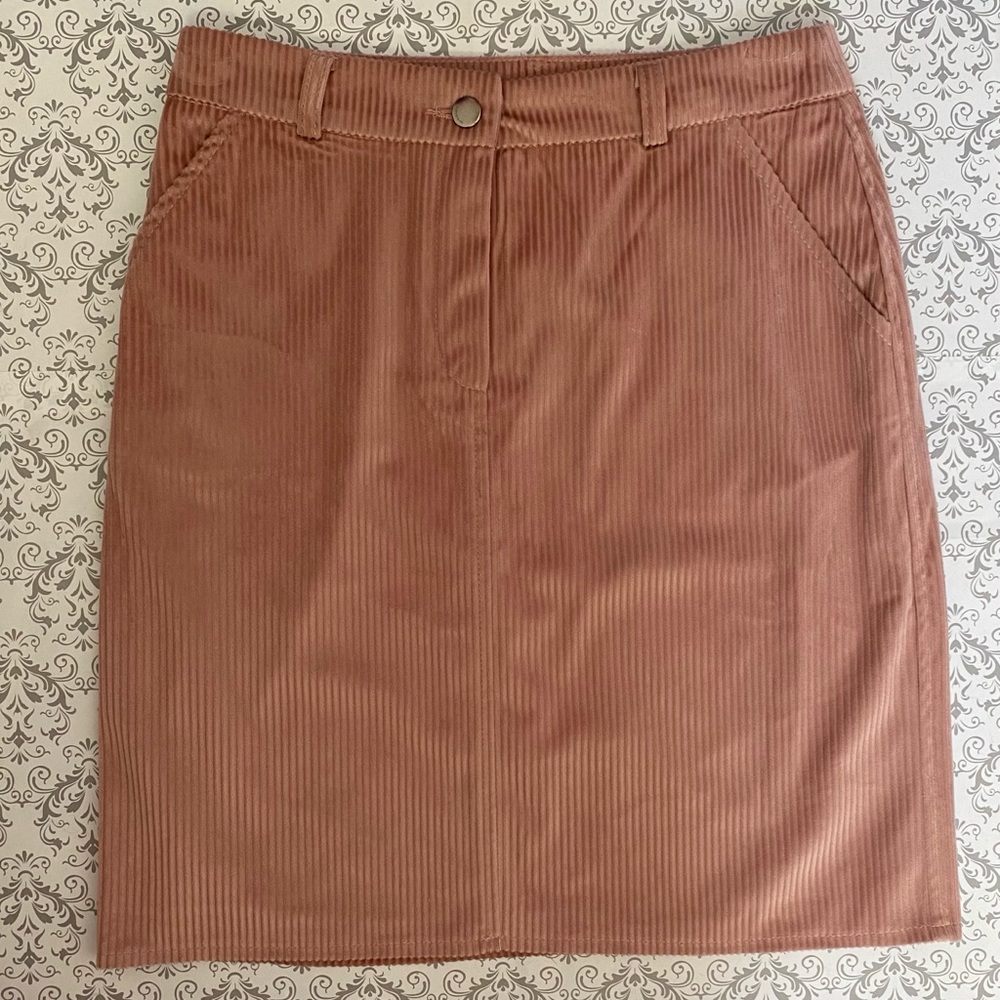 🎀Blush Cord Skirt - Picture 2 of 4